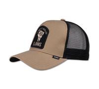 Djinns Casquette Trucker Mesh Noir Beige Rebelle Logo Faute