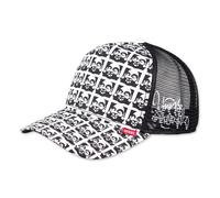 Djinns Casquette Trucker Snapback HFT Cap Buddha Noirs/Blanc Mesh 1004113