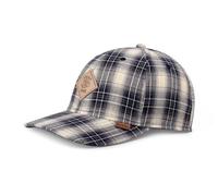 Djinns - Denim Wishy - Casquette de baseball à 6 panneaux TrueFit Visière incurvée pour papa, Carreaux/indigo, taille unique