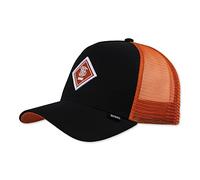 Djinns DNC Match HFT - casquette de camionneur casquette de baseball - snapback maille - blanc orange noir