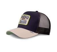 Djinns DNC Sun Bleu Marine Beige HFT Casquette de Camionneur Réglable