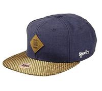 Djinns Glencheck 6 Panel Strapback Cap with Exclusive Capspin Pin One Size Adjustable in Navy