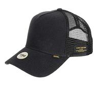 Djinns Hemp Trucker Cap with Exclusive Capspin Pin One Size Adjustable in Black