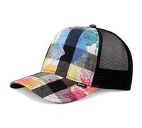 Djinns Hft Cap Dirty Carreaux Camionneur Noir/Multi Baseball Chapeau de Maille