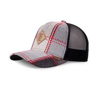 Djinns HFT Cap EmboCheck Basecap Meshcap Trucker Kappe Logo Patch Unisex Neuf