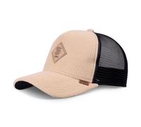 Casquette Trucker Pole Fleece by Djinns beige-noir One Size