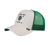 Djinns HFT Casquette Trucker Mesh Contraste Logo Vert/Beige Snapback
