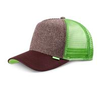 Djinns HFT Trucker Cap Tweed Combo Marron Meshcap Basecap Kappe Unisex Klassique