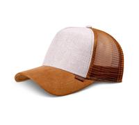 Djinns ® HFT Trucker Mesh Cap Glen Check Tweed Lin Éponge Bulles Rip Chapeaux