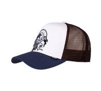 Djinns Lazy Mermaid White/Navy/Brown HFT Trucker Cap - One-Size