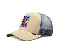 Djinns M-Flowers Casquette trucker en maille, beige, taille unique