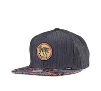 Djinns - Peacock Linen Rev. (Black) - Snapback Cap/Homme Chapeau Casquette de Baseball