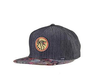 Djinns - Peacock Linen Rev. (Black) - Snapback Cap/Homme Chapeau Casquette de Baseball