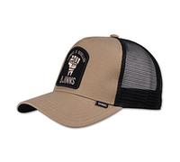Djinns Rebellion Beige Black HFT Trucker Cap - One-Size
