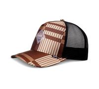 Djinns - Shiny Check (café/crème) - Casquette trucker - Casquette en maille, Café/crème, taille unique