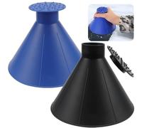DJJNHF 2 Pcs Gratte-Glace Voiture pour Mini One Cooper R56 Bj. 2006-2011, Grattoir Rond en Forme Cône Magique Grattoir à Glace en Forme Accessoires Automobiles