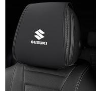 DJJNHF 2 pièces Housse de Tête de Siège de Voiture avec Poche de Rangement pour Suzuki Jimny IV 2023 2024 2025, Protecteur de Tête de Siège de Voiture,Black