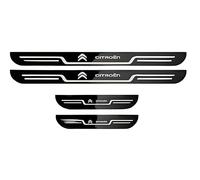 DJJNHF 4 Pièces Voiture Barres de Seuil de Porte en Acier Inoxydable pour Citroen C4 X 2022-, Accessoires en Anti-éraflures et Anti-dérapant,A