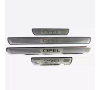 DJJNHF 4 Pièces Voiture Barres de Seuil de Porte en Acier Inoxydable pour Opel Adam Antara Astra J K L Combo Corsa D E F Crossland X, Accessoires en Anti-éraflures et Anti-dérapant