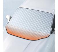DJJNHF Couverture Pare Brise Avant Voiture pour Polestar 2 I 2020-2024, avec Coques de rétroviseurs,Films de Protection Antigel pour Voiture,158cm*126cm