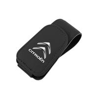 DJJNHF Porte Lunettes pour Voiture pour Citroen C1 C2 C3 C4 C5 C6 C8 C4L Picasso, Clip de Rangement Multifonction en Cuir pour Lunettes de Soleil Carte Ticket