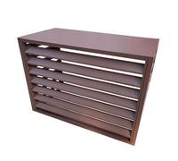 DJJYCTNM Cache Climatiseur - Couvercles de Climatiseur pour Unités Extérieures, Couvercle de Protection du Condensateur Extérieur, Cache Climatiseur Exterieur Aluminium, Boîtier de Poubelle,4 Panneaux