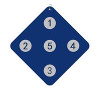 DJJYCTNM Équipement D'entraînement D'escrime, Cible D'épée Auxiliaire D'auto-entraînement, Cible D'escrime pour Fleuret de Sabre et Épée avec Cinq Bullseye (Color : Blue)