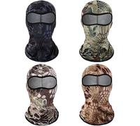 DJKKiTTQ Cagoule de moto, cagoule de vélo, cagoule sans couture, masque de ski, cagoule de vélo, cagoule de vélo, cagoule de sport, de chasse, doublure élastique taille universelle, multicolore