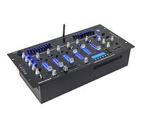 Ibiza Table de mixage DJM102-BT - 6 canaux, 12 entrées, Bluetooth, rack 19"