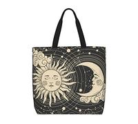 DJNGN Astrologie magique sac à bandoulière décontracté sac à main réutilisable Shopping voyage sac d'épicerie fourre-tout cadeaux pour les femmes