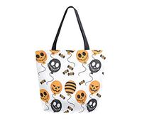 DJNGN Candy Seamless Pattern Canvas Tote Bag Sacs d'épicerie réutilisables Fourre-tout Sac de transport avec poignées