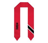 DJNGN Écharpes, châles et écharpes aux couleurs du drapeau de Trinité-et-Tobago, promotion 2026, pour la remise des diplômes : les étudiants célèbrent leur réussite.