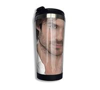 DJNGN Ian Somerhalder Damon Salvatore café tasse de voyage tasse Double paroi en acier inoxydable isolé sous vide gobelet tasses 13,5 oz