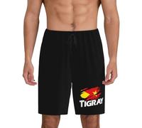 DJNGN Le Tigré dans mon cœur, le Tigré en moi. Short de pyjama drapeau du Tigré pour homme, bas de pyjama, vêtement de nuit d'été.