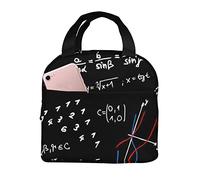 DJNGN Math Formulas Teacher Lunch Bag For Girls And Boys Lunch Box Container Réutilisable Cooler Lunch Tote Bag School Picnic Travel Outdoors