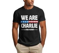 DJNGN Nous Sommes Charlie Kirk Shirts Soutenez Hero Charlie T-Shirt pour Homme