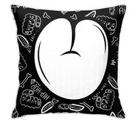 DJNGN Pillowcase Taie d'oreiller Wildstyle Gratuite de Style de Rue Hip Hop, Impression Recto-Verso, taie d'oreiller cachée à glissière, Belle taie d'oreiller imprimée 18x18 Pouces