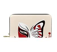 DJNGN Portefeuille Cuir Cuir Zip Long Purse Chinese Peking