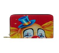 DJNGN Portefeuille Cuir Cuir Zip Long Purse Circus Rouge