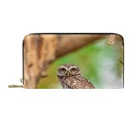 DJNGN Portefeuille Cuir Cuir Zip Long Purse Spotted Owlet