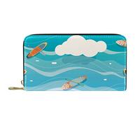 DJNGN Portefeuille pour Femmes Pochettes pour Femmes Porte-Cartes Organisateur en Cuir Fermeture éclair Sac à Main Padle Fond