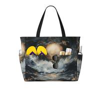 DJNGN Sac de plage Within The Tides pour femme, imperméable et résistant au sable, grand sac de voyage