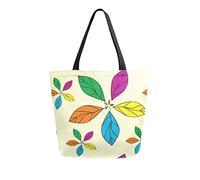 DJNGN Spin Flower Canvas Tote Bag Sacs d'épicerie réutilisables Sac de transport fourre-tout avec poignées