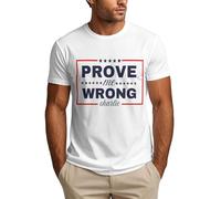 DJNGN T-Shirt « Prouve-Moi Que J'Ai tort » avec Charlie Kirk et Son Slogan « Rip » pour Homme