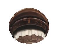 DJnni Bonnet de douche réutilisable en cuir de vachette marron, double couche pour cheveux non mouillés, grande taille pour toutes les longueurs de cheveux