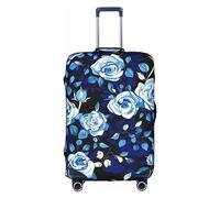DJnni Company Housse de protection pour valise de voyage Motif tracteurs agricoles 45,7 à 81,3 cm, Motif roses bleues, M