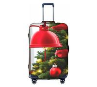 DJnni Company Housse de protection pour valise de voyage Motif tracteurs agricoles 45,7 à 81,3 cm, Sapin de Noël rouge, M