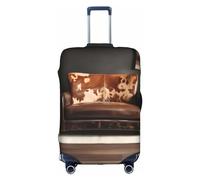 DJnni Corgi Housse de protection pour boîte de voyage Motif floral 45,7 à 81,3 cm, Cuir de vache marron, S