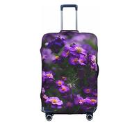 DJnni Corgi Housse de protection pour boîte de voyage Motif floral 45,7 à 81,3 cm, Fleurs violettes en fleurs, XL