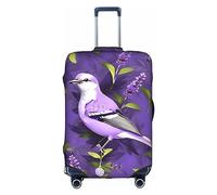 DJnni Corgi Housse de protection pour boîte de voyage Motif floral 45,7 à 81,3 cm, Oiseau en fleurs de lavande violette, S